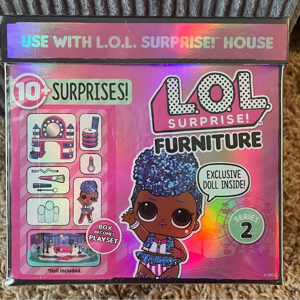 New 2 Dolls LOL Surprise OMG Miss Independent Little Sister Furniture Series 2